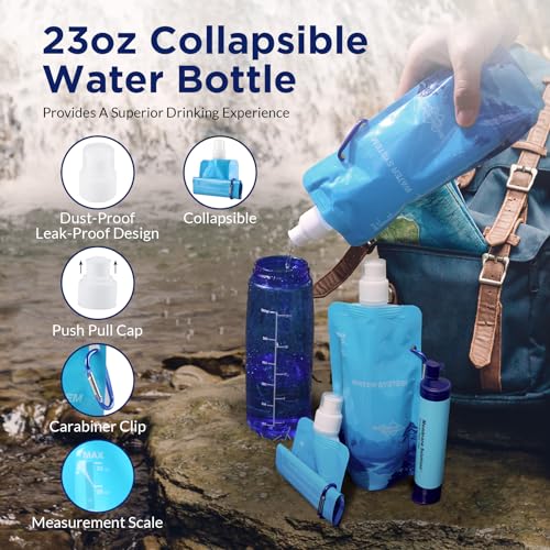 Membrane Solutions Squeezable Water Pouches with Water Filter - Image 6