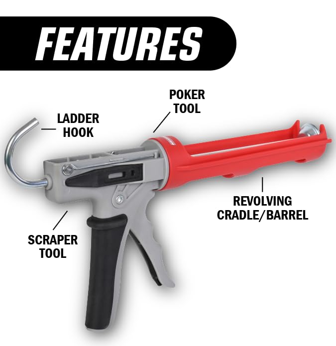 Newborn Octogun 208D Drip-Free Caulk Gun - Integrated | Home Repair - Image 7