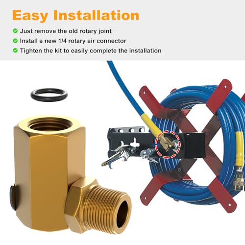 50310 Swivel Joint Connector For Air Hose Reel 1/4'' FPT * 1/4'' - Image 7