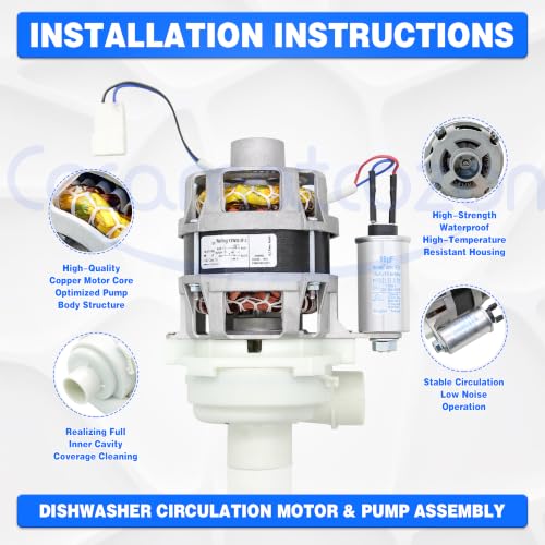 DD82-01380A Cosamatcozon Dishwasher Circulation Motor & Pump - Image 5