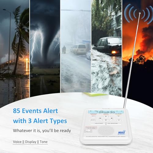 DreamSky Weather Radio NOAA Alert with Battery Backup & FM Radio - Image 5