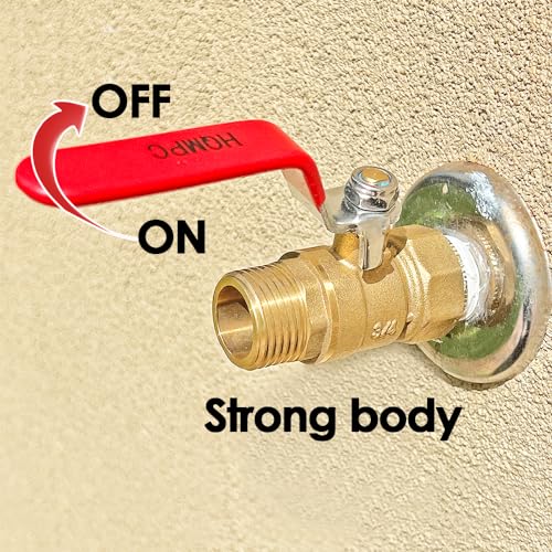 Garden Hose Shut Off Valve Ball Valve 3/4" GHT Water Hose Shut - Image 2
