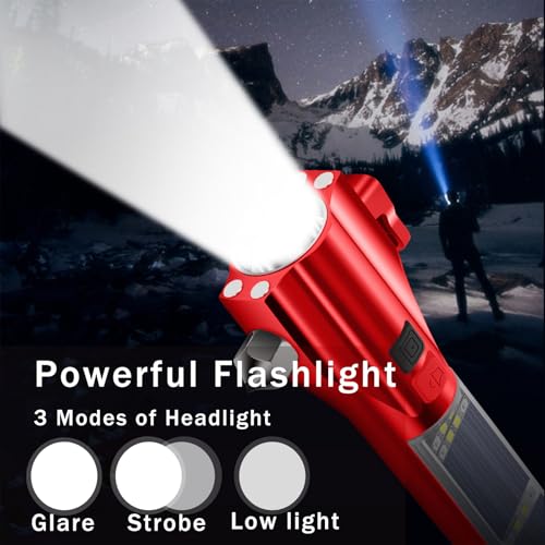 Car Glass Breaker Hammer with Flashlight, Multi-Function | Hand Tools - Image 6