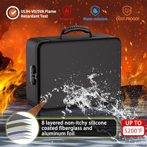 ENGPOW Fireproof Document Organizer Bag with Lock ＆ - Image 6