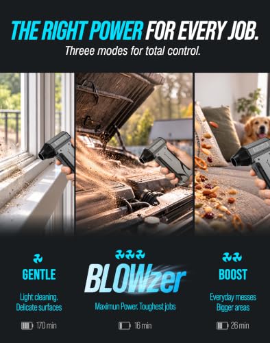 BLOWZER X6 Jet Powered Air Duster - Powerful Airflow, Endless - Image 6