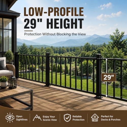 Porch and Deck Railing, 4ft x 36in H Railing with Screws - Image 4