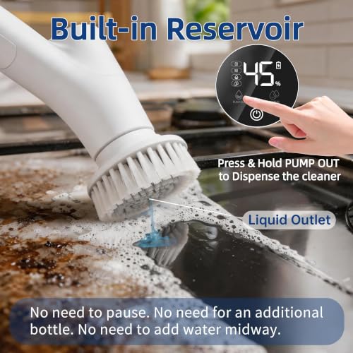 Electric Spin Scrubber with Soap Dispenser Stable - Image 4