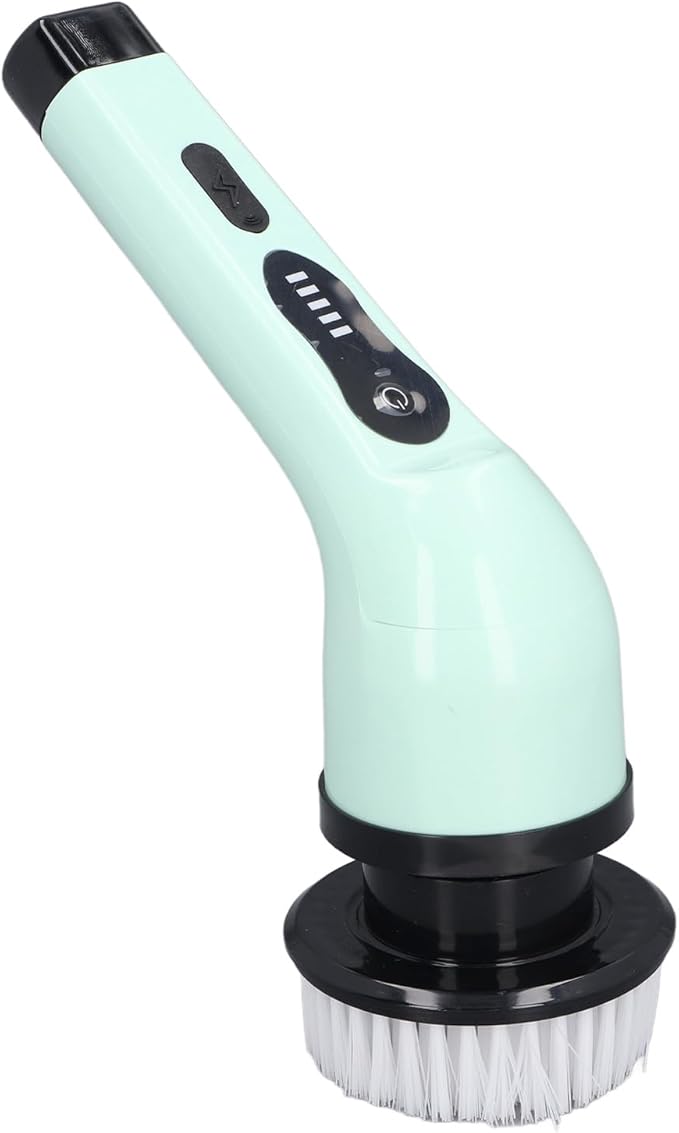 Focket Electric Spin Scrubber, Cordless Cleaning Brush with 9 Replaceable Brush Heads for Bathroom Floor Tile Glass Tub