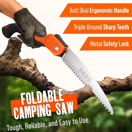 Folding Camping saw 11 Inch - Heavy Duty Pruning Saw - Image 3