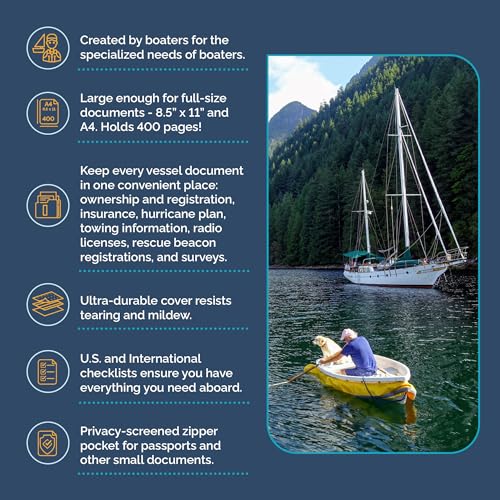 Boat Documents Organizer - Large Size Water Resistant Case - Image 6