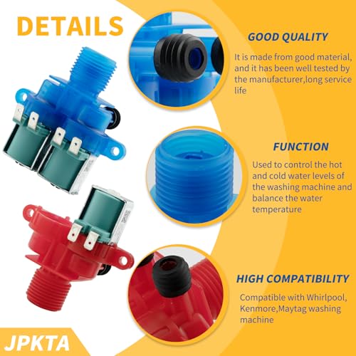 W10240949 Cold Water Inlet Valve MVWX655DW1 W10240948 Hot Water - Image 5