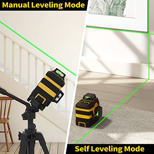 Laser Level with 12 Green Lines, Built-in 5200 mAh Li-ion Battery - Image 7