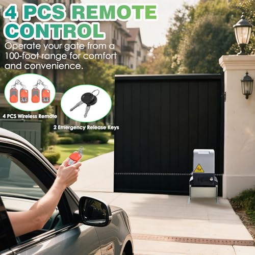 4400lbs Automatic Sliding Gate Opener with APP Control & 4 - Image 5