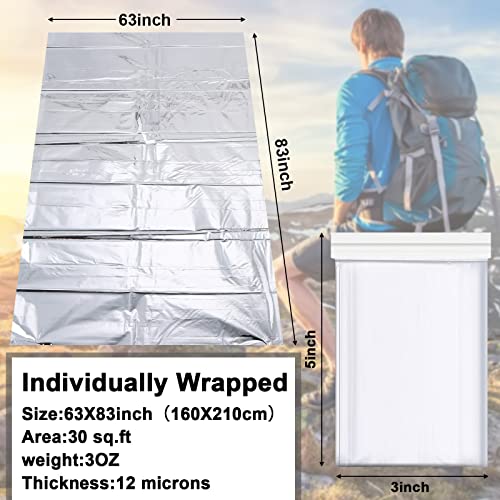50 Pcs Emergency Blanket Bulk Space Survival Blanket - Image 3