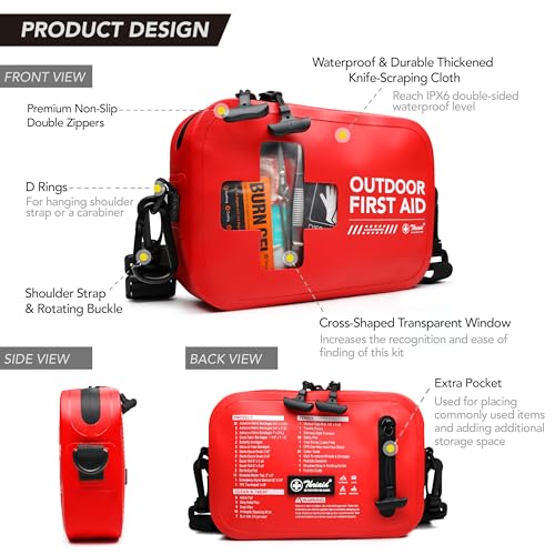 152 PCS Waterproof First Aid Kit, Portable Small Boat Dry - Image 3