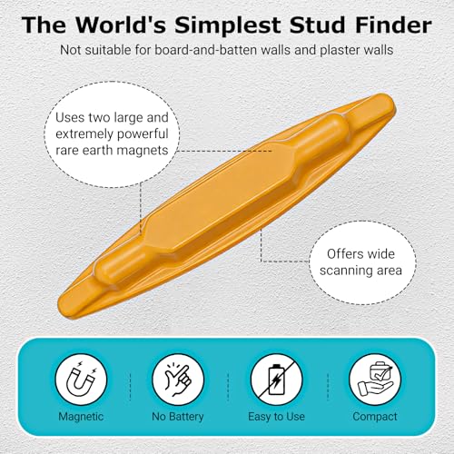 Stud Finder, Magnetic Stud Finder without battery - Image 7