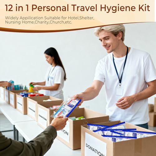30 Set Personal Hygiene Kit Bulk,Blue 12-IN-1 Individually - Image 4