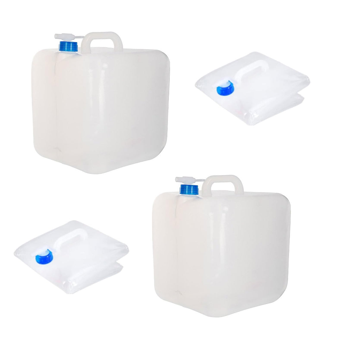 2 Pack Collapsible Water Container - BPA Free Water Jug - Image 1
