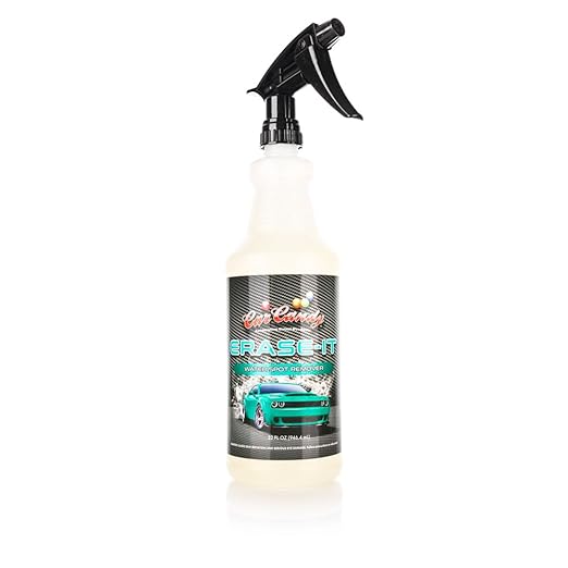 Erase It Water Spot Remover - Removes Stubborn Hard Water Spots & Mineral Deposits – Safe for Paint, Chrome, Plastic Trim & Glass – Acid-Free Gel Formula (1 Quart)