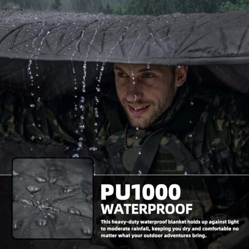 Large Waterproof Outdoor Blanket Thick Fleece 80" x 58" - Image 6