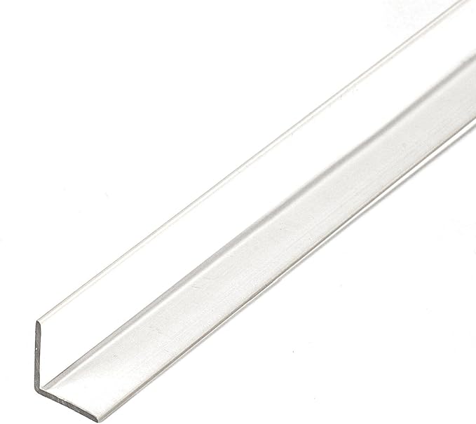 Outwater Plastics 519-CL 1/2 Inch X 7/16 Inch X 3/64 (.047) Inch Thick Clear Butyrate Clear Plastic Even Leg Angle Moulding 46 Inch Lengths (Pack of 3)