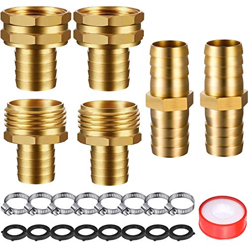 Hotop 4 Set 3/4 Inch Brass Garden Hose Repair Kit | Home Repair - Image 2