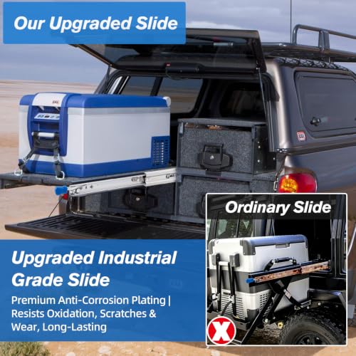 YENUO Locking Heavy Duty Drawer Slides Full Extension - Image 7