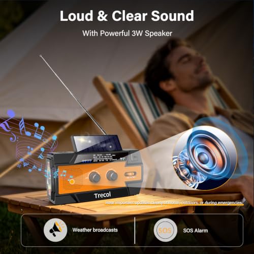 Emergency Radio with Motion Sensor Alarm, NOAA Weather Radio - Image 8