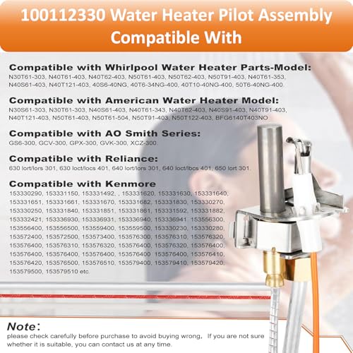 Long Term Heating Function 100112330 Water Heater Pilot Assembly - Image 5