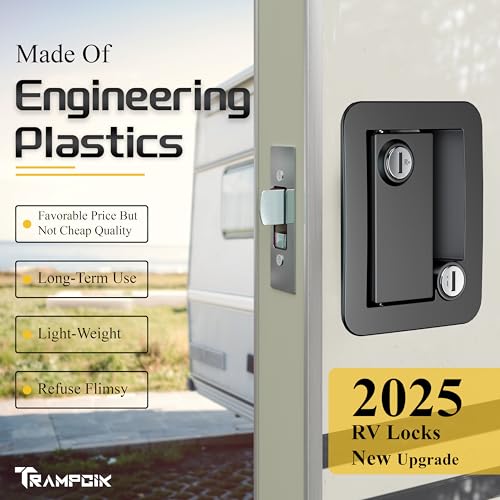 Engineering Plastic Camper Door Lock, RV Door Lock Replacement - Image 4