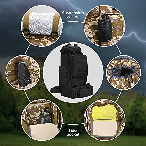 100L Camping Hiking Backpack,Molle military Tactical - Image 6