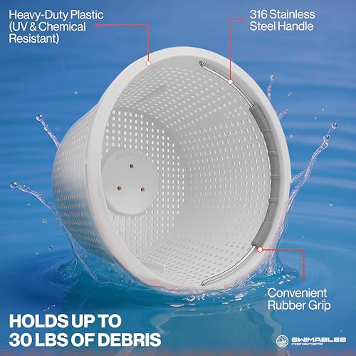 8" Pool Skimmer Basket for Inground Pools - Compatible - Image 5