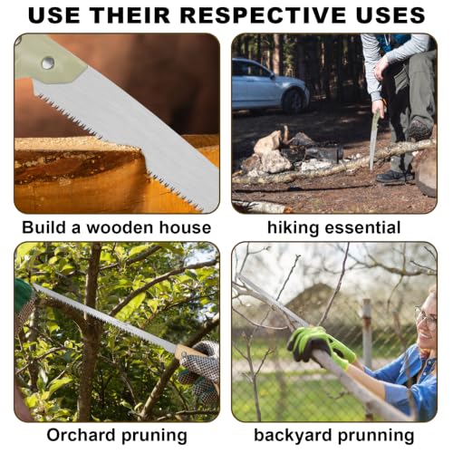2-Pack Hand Pruning Saw Combo Pack: 11-inch Heavy Duty & - Image 6