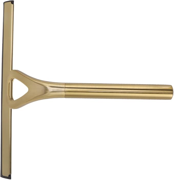 Hapivida Window Squeegee, Durable Stainless Steel Shower Squeegee with Comfortable Handle for Bathroom Mirrors Car Windows Glass Surfaces Cleaning Tool