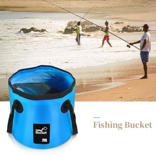 Collapsible Bucket for Camping, Folding Car Wash Bucket - Image 5