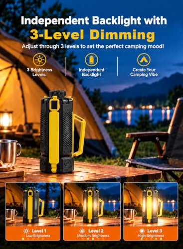 15000mAh Rechargeable Telescopic Camping Light, Portable - Image 3