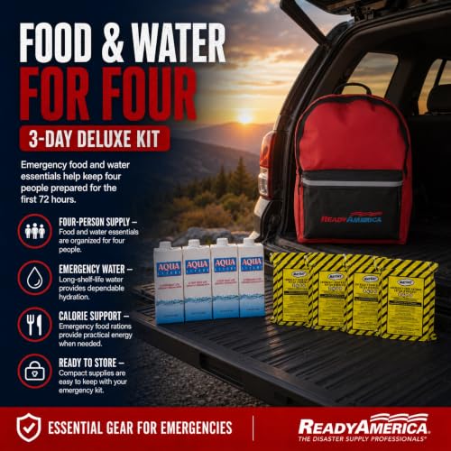 Ready America 72 Hour Deluxe Emergency Kit, 4-Person 3-Day - Image 4