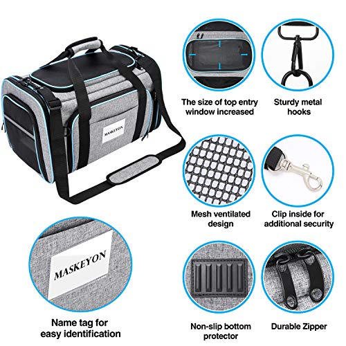 Airline Approved Pet Carrier, Large Soft Sided Pet Travel - Image 7
