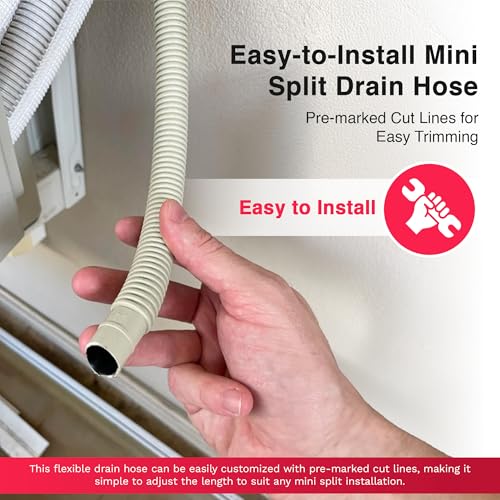 Ductless HVAC Mini Split Drain Hose - Flexible Condensate Line - Image 7