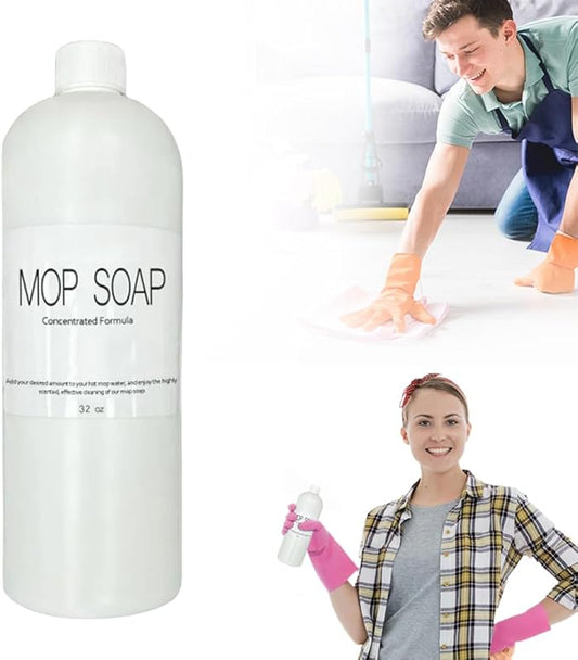 Brazilian Waves Mop Soap Concentrate, Multi-Surface Floor Cleaner for Tile, Laminate & Hardwood Formula for Kitchen, Bathroom & Home | Crisp Clean Scent (120ML-1PCS)