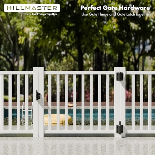 Heavy Duty Self Closing Gate Hinges with Safety Cap,Pool Gate - Image 6
