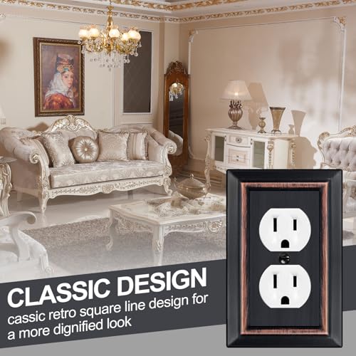 Metal Wall Plate for Electrical Outlets, Outlet Covers Wall Plate - Image 6