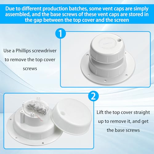 RV Plumbing Vent Cap Sewer Vents Caps for Roof Fits 1 to 2 3/8 - Image 6