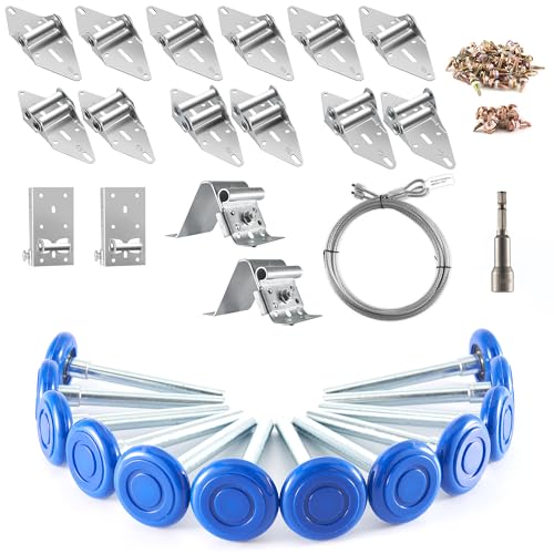 XiKe 2" Max Nylon Garage Door Roller Hardware Kit for 8x8 - Image 2