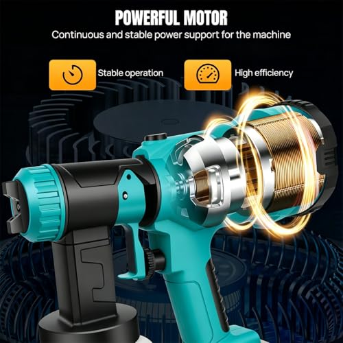 Cordless HVLP Electric Paint Sprayer for Makta 18V Battery - Image 6