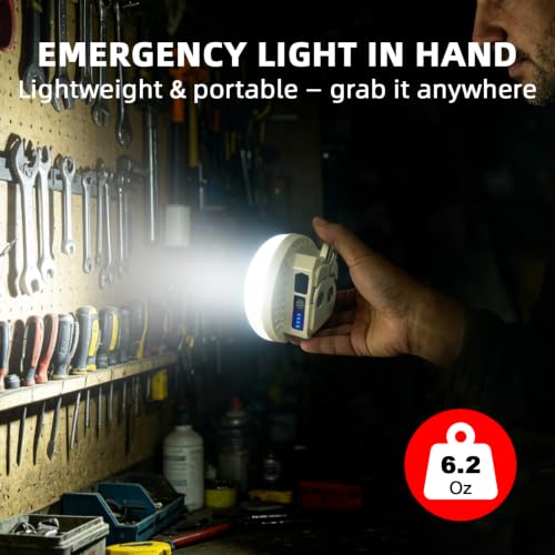 2 Pack Rechargeable Camping Lantern, 3000LM Magnetic, Warm White - Image 6