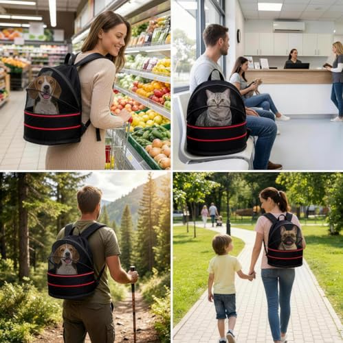 Expandable Cat Backpack Carrier with Breathable Front - Image 4