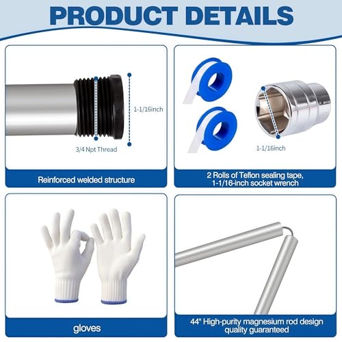 44" Flexible Magnesium Anode Rod for Rheem, GE - Image 3
