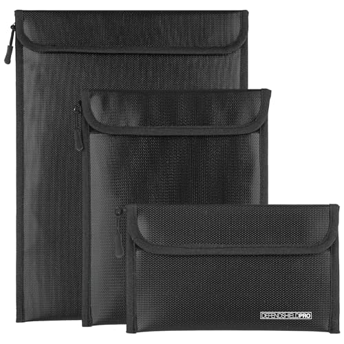 3 Pack Fireproof Waterproof Document Bag with Aluminum - Image 2