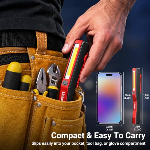 Linkax LED Mini Flashlight Rechargeable Work Light 2 Pcs - Image 7